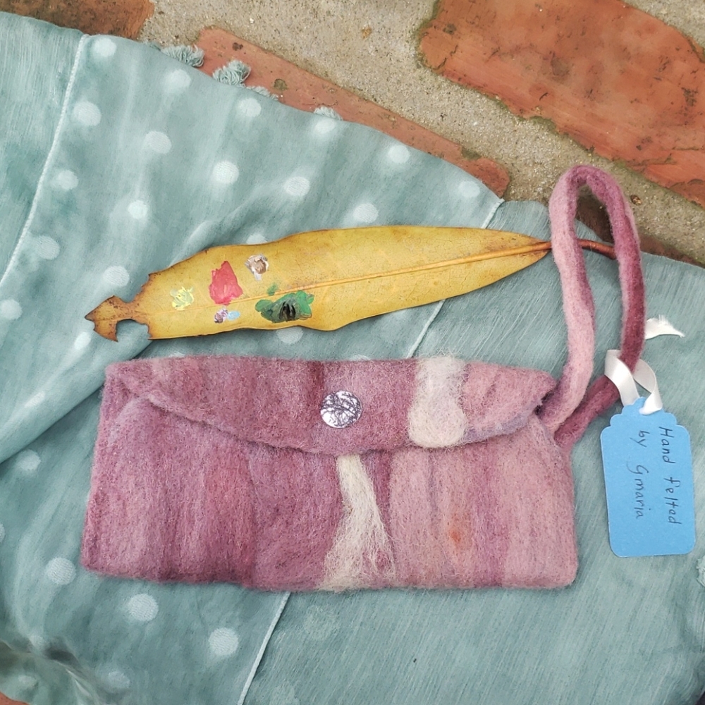 Hand Felted Wristlet